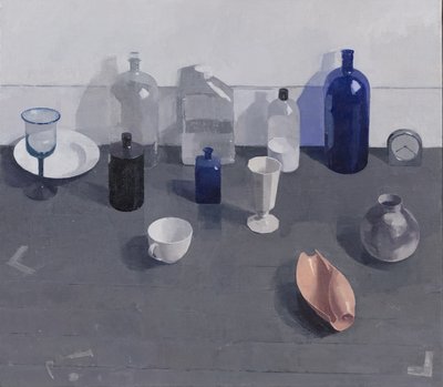 Natura morta con conchiglia, 2024 (olio su tela) da Jason Line