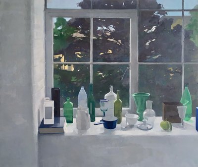 Sistemazione estiva, 2020 (olio su tela) da Jason Line