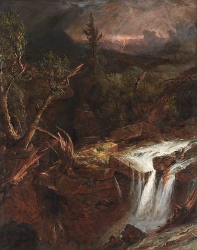 Il Chiodo - Una Scena di Tempesta nelle Montagne Catskill da Jasper F. Cropsey