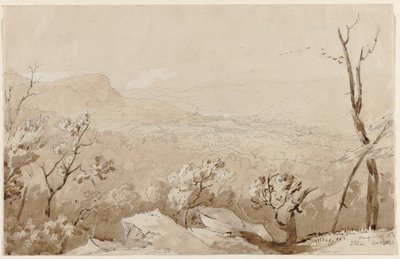 Una vista da Bald Mountain, Contea di Orange, N.Y. da Jasper Francis Cropsey