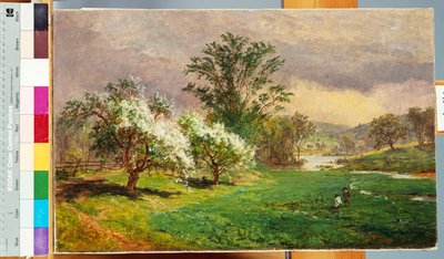 Tempo di fioritura dei meli, 1899 da Jasper Francis Cropsey