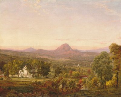 Paesaggio autunnale, Sugar Loaf Mountain, Contea di Orange, New York da Jasper Francis Cropsey