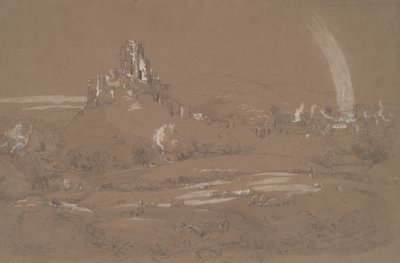 Castello e città di Corfù dalle trincee di Cromwell da Jasper Francis Cropsey