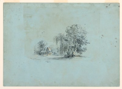 Disegno, scena di campagna, 1847 da Jasper Francis Cropsey