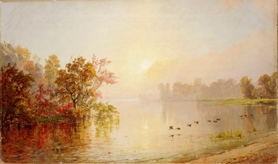 Pomeriggio nebbioso - Autunno, 1873 da Jasper Francis Cropsey