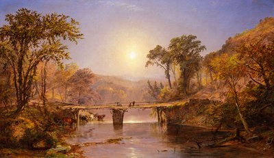 Estate indiana sul fiume Delaware da Jasper Francis Cropsey
