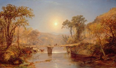 Estate indiana sul fiume Delaware, 1882 da Jasper Francis Cropsey