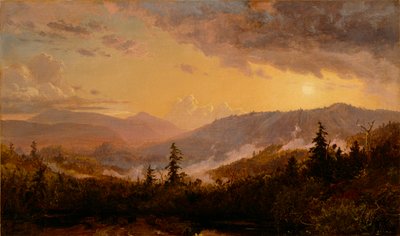 Tramonto dopo una tempesta nelle montagne Catskill da Jasper Francis Cropsey