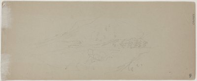 Vista di una Montagna [verso] da Jasper Francis Cropsey