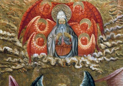 Dio Padre circondato da angeli, pala d