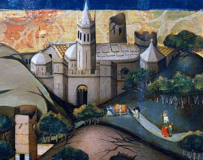 Paesaggio con la Chiesa Episcopale, (dettaglio) da Jaume Ferrer