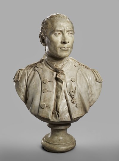 Busto Ritratto di John Paul Jones, modellato 1780, fuso 1787-89 da Jean Antoine Houdon