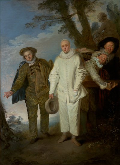 I commedianti italiani da Jean-Antoine Watteau