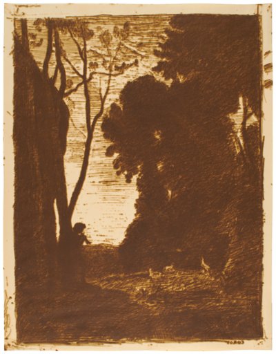 Il piccolo pastore, 2ª tavola da Jean-Baptiste-Camille Corot