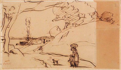 Paesaggio senza titolo da Jean-Baptiste-Camille Corot