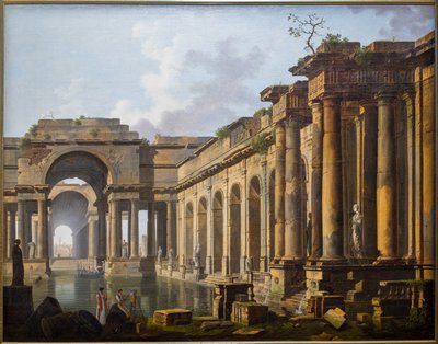 Rovine di un antico bagno da Jean Baptiste Berlot