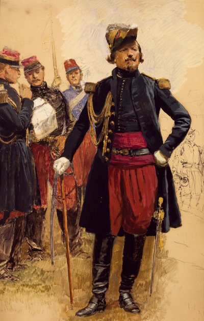 Comandante delle truppe francesi in Crimea da Jean Baptiste Edouard Detaille