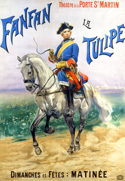 Fanfan la Tulipe, teatro delle Varietes, Parigi, 1935 circa (manifesto) da Jean-Baptiste Edouard Detaille