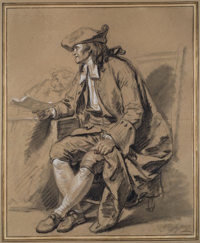 Il notaio: Uno studio per "Il contratto di matrimonio da Jean-Baptiste Greuze