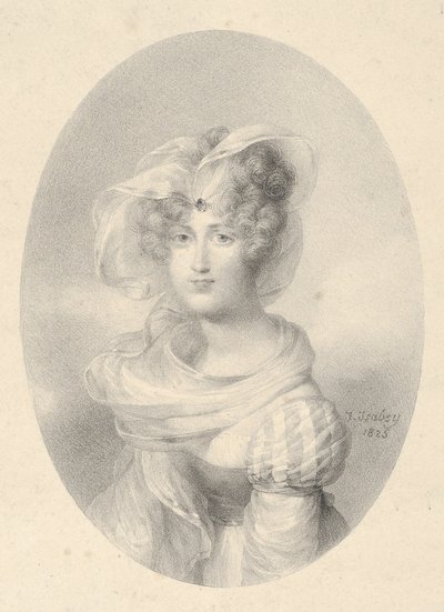 Ritratto della signora Ditte-Harmite da Jean-Baptiste Isabey