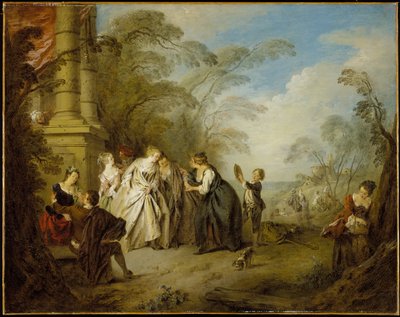 La chiromante da Jean-Baptiste Joseph Pater