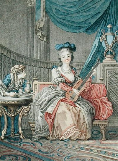 I piaceri della solitudine, inciso da Louis Marin da Jean Baptiste Le Prince