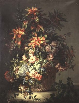 Rose, convolvoli, papaveri, caprifoglio e altri fiori da Jean Baptiste Monnoyer