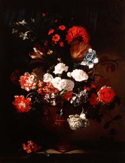 Natura Morta di Garofani, Tulipani, Peonie e Altri Fiori da Jean Baptiste Monnoyer