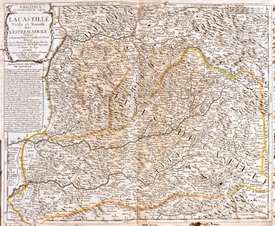 Castiglia e León, La Rioja, Navarra, Aragona, Castiglia-La Mancia, Estremadura, Madrid, Spagna da Jean Baptiste Nolin
