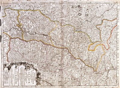 Germania (Stato: Saarland, Renania-Palatinato, Baden-Württemberg), Francia (Franche-Comté, Alsazia, Lorena), Svizzera (Cantone: Basilea-Città) da Jean Baptiste Nolin