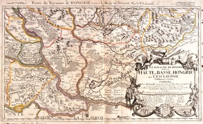 Ungheria (Contee di Somogy, Baranya, Tolna, Bács-Kiskun, Csongrád, Békés), Romania (Contee di Arad, Alba, Hunedoara, Timi, Cara-Severin), Serbia settentrionale, Croazia (Contee di Vukovar-Sirmia, Osijek-Baranja, Brod-Posavina) da Jean Baptiste Nolin