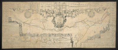 Mappa del Canal du Midi, che collega l