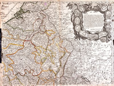 Paesi Bassi meridionali, Belgio, Francia (Regione: Nord-Pas-de-Calais, Piccardia, Île-de-France, Centro est, Borgogna nord, Fanche-Comté nord, Champagne-Ardenne, Lorena, Alsazia), Svizzera (Cantoni: Giura, Basilea-Città, Basilea-Lapd, Soletta, Argovia, Zur da Jean Baptiste Nolin
