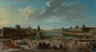 Una Vista di Parigi dal Pont Neuf da Jean Baptiste Raguenet