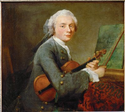 Le jeune homme au violon - giovane uomo con violino ... da Jean-Baptiste Simeon Chardin