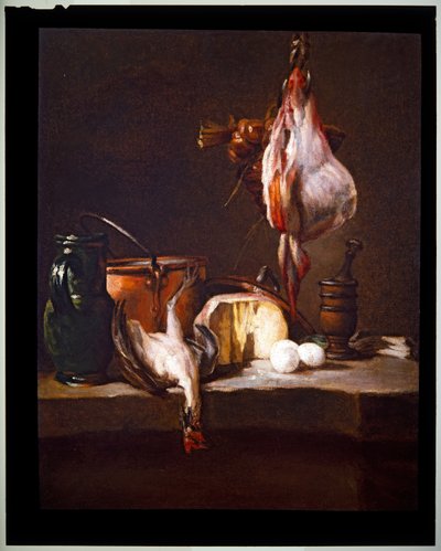 Tavolo da Cucina con una Razza da Jean Baptiste Simeon Chardin