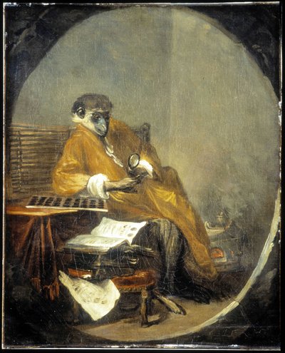 La scimmia - di J.B. Chardin da Jean Baptiste Simeon Chardin