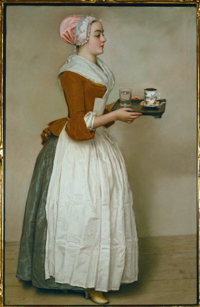La Chocolatiere. Pastello (pastello su carta) da Jean-Etienne Liotard