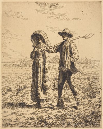 Partenza per il lavoro da Jean-Francois Millet