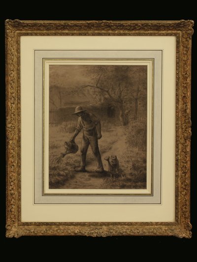 Contadino nel suo giardino da Jean Francois Millet