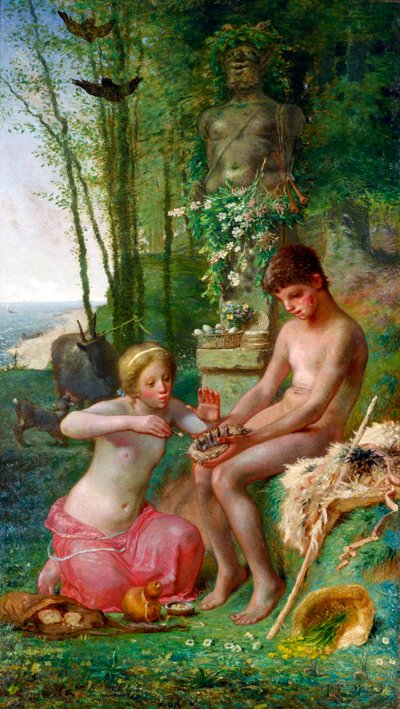 Primavera, Dafni e Cloe da Jean Francois Millet