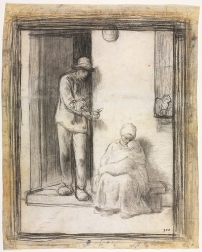 Il bambino malato da Jean-Francois Millet