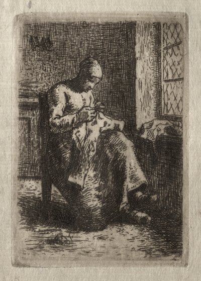 Donna che Cuce da Jean-Francois Millet