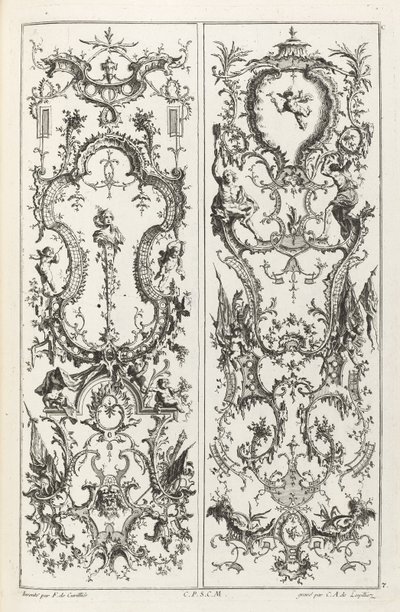 Libro di Ornamenti da Jean François Cuvilliés