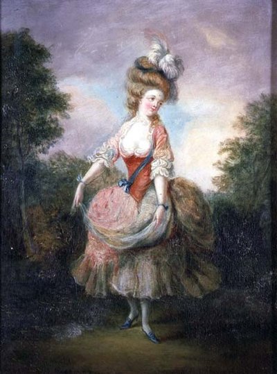 Ballerina con cappello piumato da Jean Frederic Schall