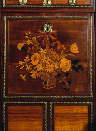 Cesto di fiori, (dettaglio) da Jean Henri Riesener