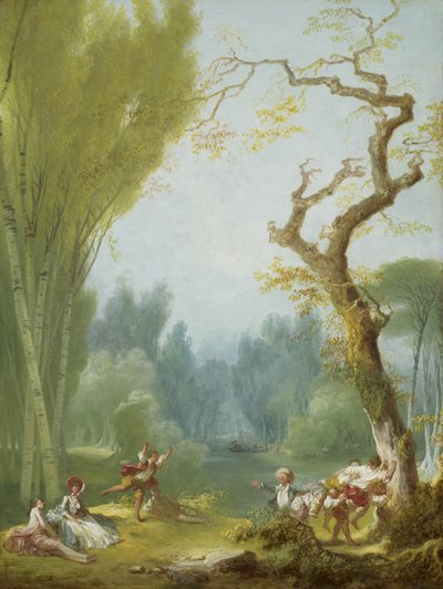 Un gioco di cavallo e cavaliere da Jean Honore Fragonard