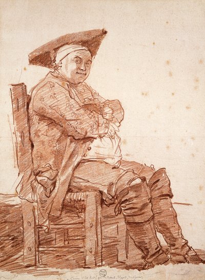 Ritratto di uomo seduto, noto come Postiglione da Jean Honore Fragonard