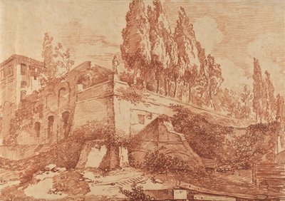 Rovine di un palazzo imperiale, Roma da Jean-Honore Fragonard