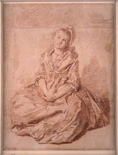 Ragazza seduta da Jean Honore Fragonard